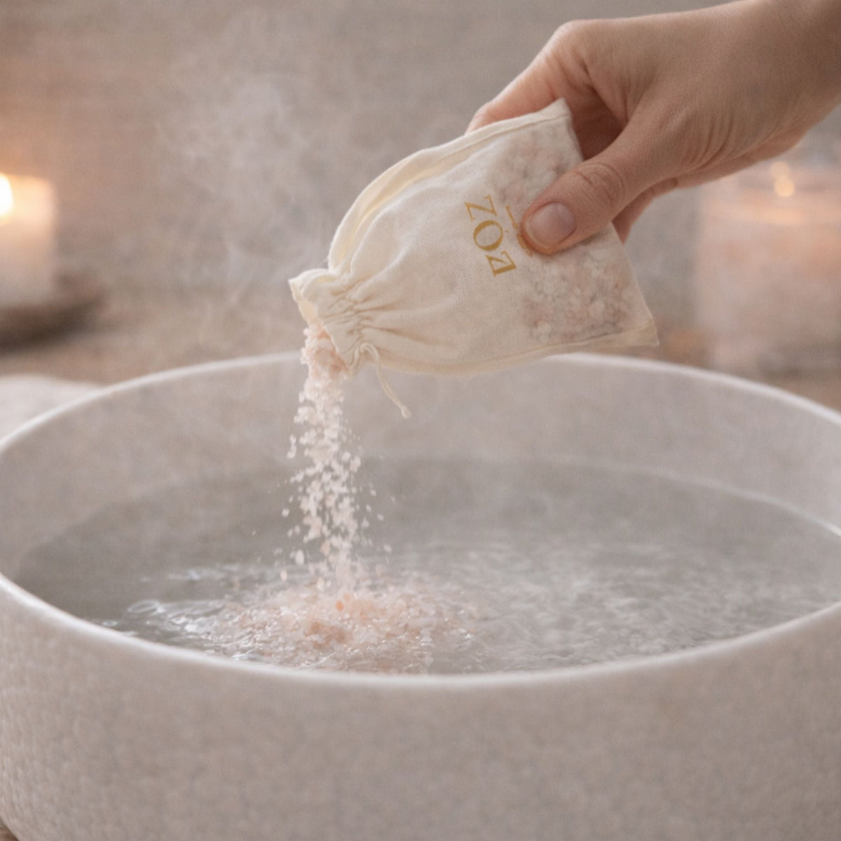Bain de pieds inclus dans le Coffret Signature PŌZ