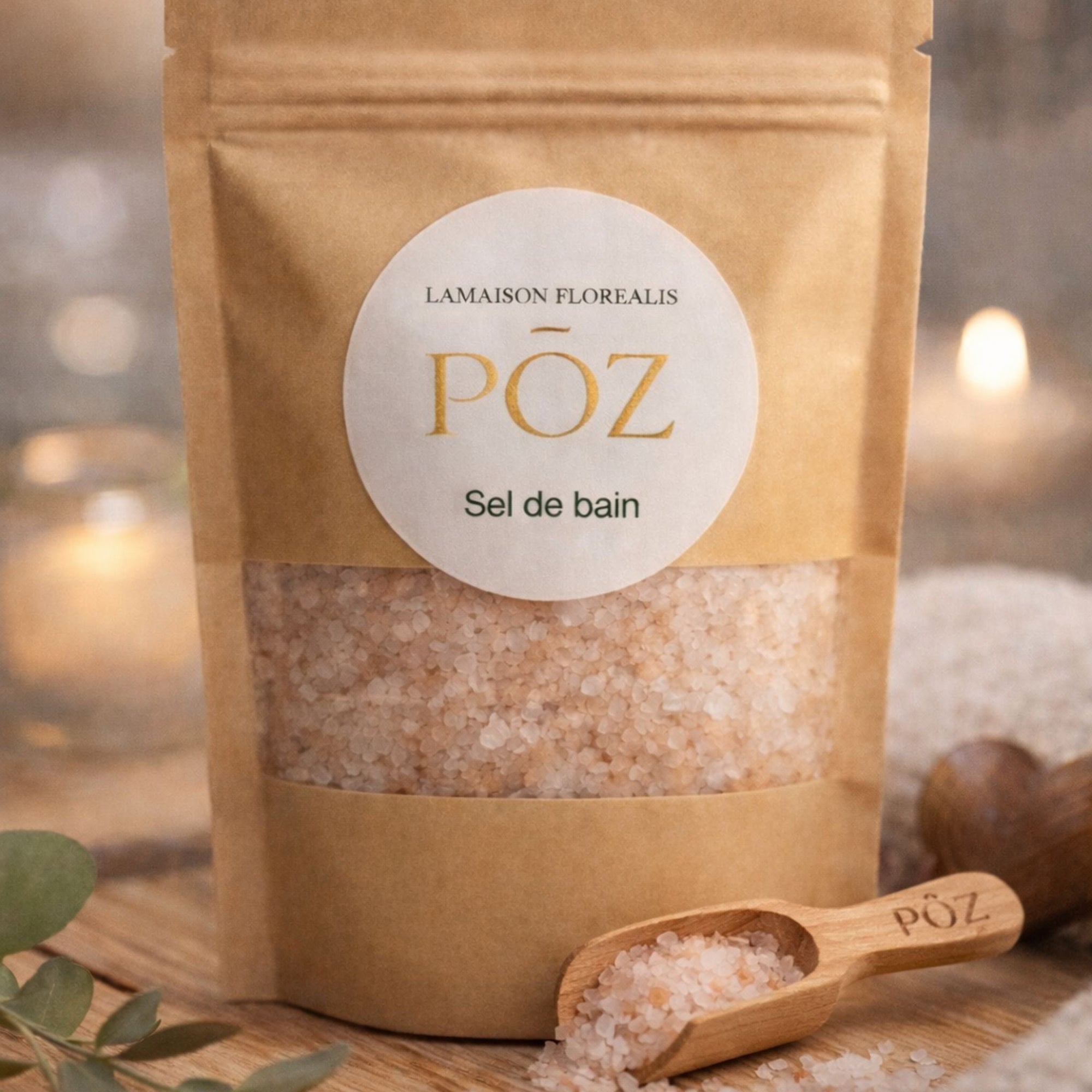 Sel de bain inclus dans le Coffret Signature PŌZ